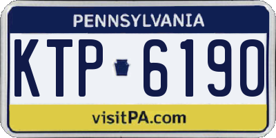 PA license plate KTP6190