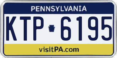 PA license plate KTP6195