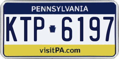 PA license plate KTP6197