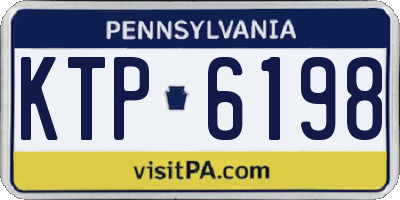 PA license plate KTP6198