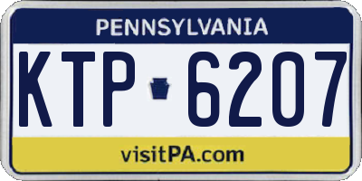 PA license plate KTP6207