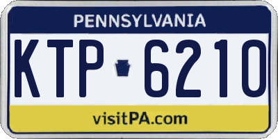 PA license plate KTP6210