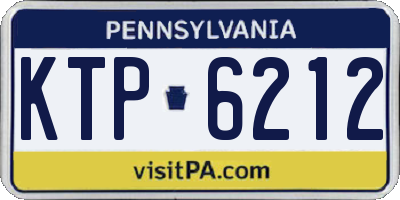PA license plate KTP6212