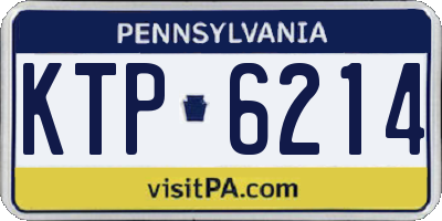 PA license plate KTP6214