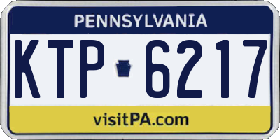PA license plate KTP6217
