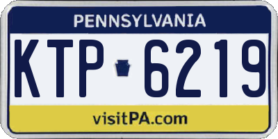 PA license plate KTP6219