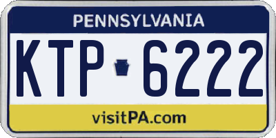 PA license plate KTP6222