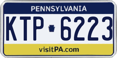 PA license plate KTP6223