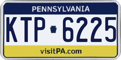 PA license plate KTP6225