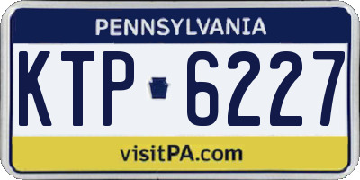 PA license plate KTP6227