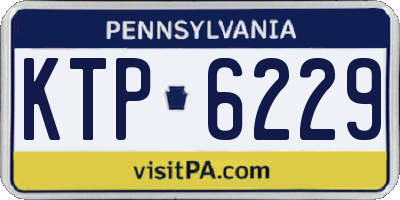 PA license plate KTP6229