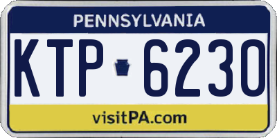 PA license plate KTP6230