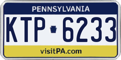 PA license plate KTP6233