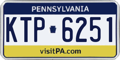 PA license plate KTP6251