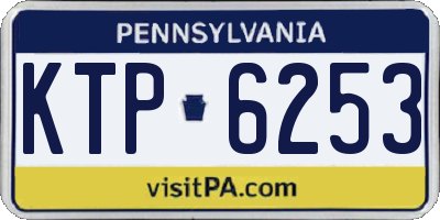 PA license plate KTP6253