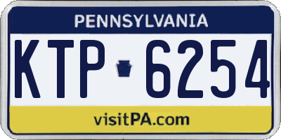 PA license plate KTP6254