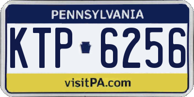 PA license plate KTP6256