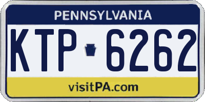 PA license plate KTP6262
