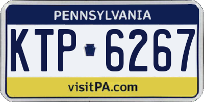 PA license plate KTP6267