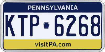 PA license plate KTP6268
