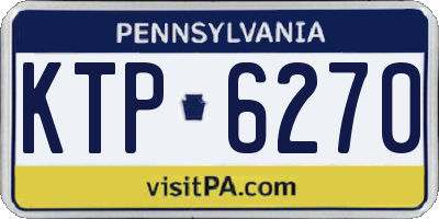 PA license plate KTP6270