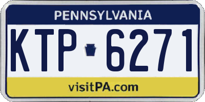 PA license plate KTP6271