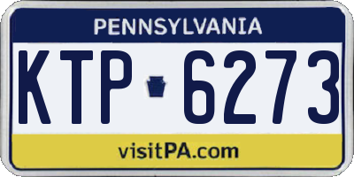 PA license plate KTP6273
