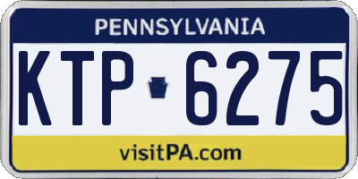PA license plate KTP6275
