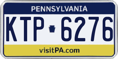 PA license plate KTP6276