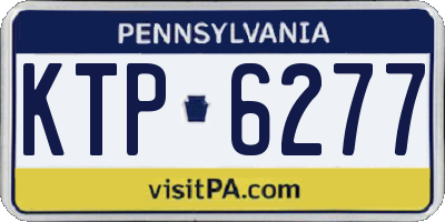 PA license plate KTP6277