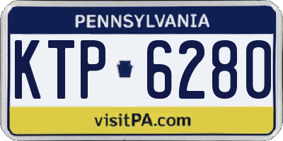 PA license plate KTP6280