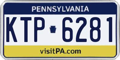 PA license plate KTP6281