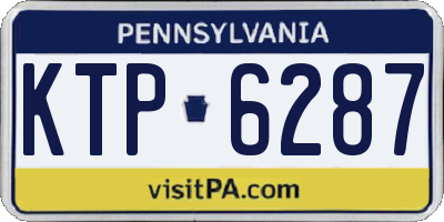 PA license plate KTP6287