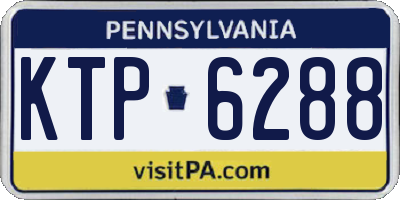 PA license plate KTP6288
