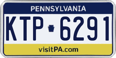 PA license plate KTP6291