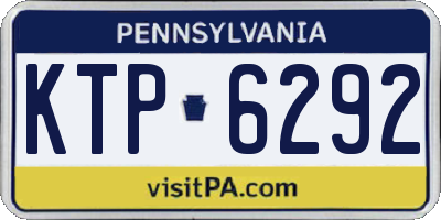 PA license plate KTP6292