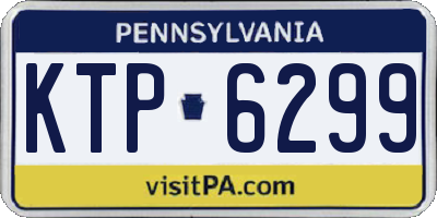 PA license plate KTP6299