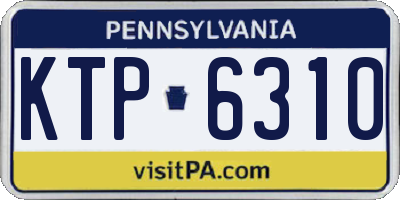 PA license plate KTP6310