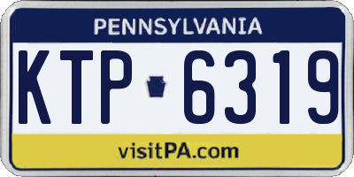 PA license plate KTP6319