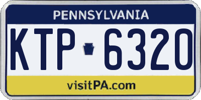 PA license plate KTP6320