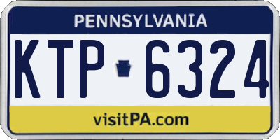 PA license plate KTP6324