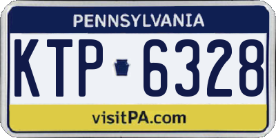 PA license plate KTP6328