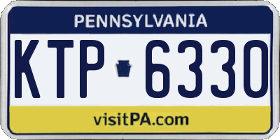 PA license plate KTP6330