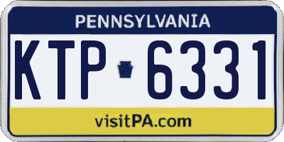 PA license plate KTP6331