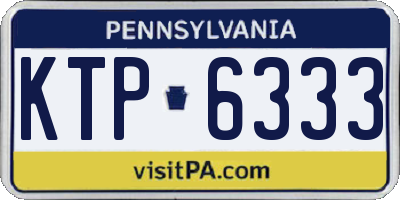 PA license plate KTP6333