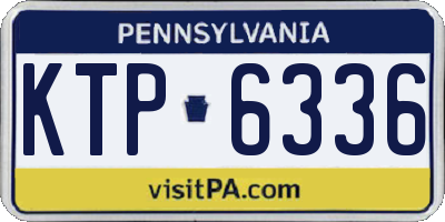 PA license plate KTP6336