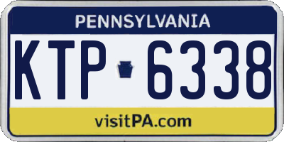PA license plate KTP6338