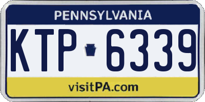 PA license plate KTP6339