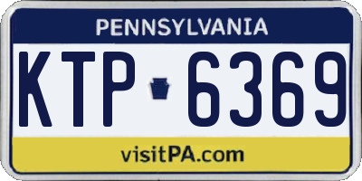 PA license plate KTP6369