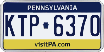 PA license plate KTP6370